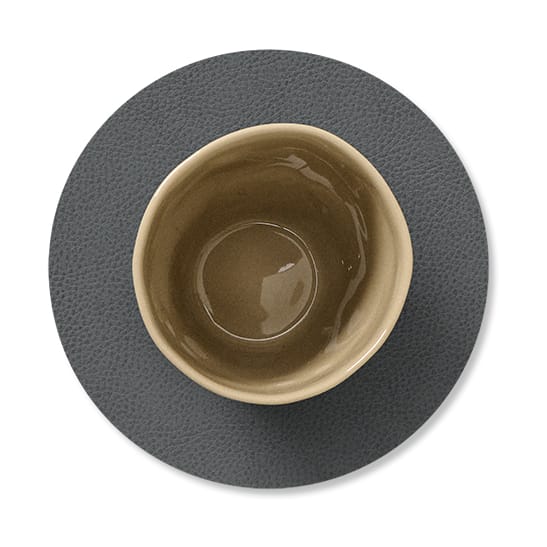 Serene coaster circle Ø10 cm, Anthracite LIND DNA