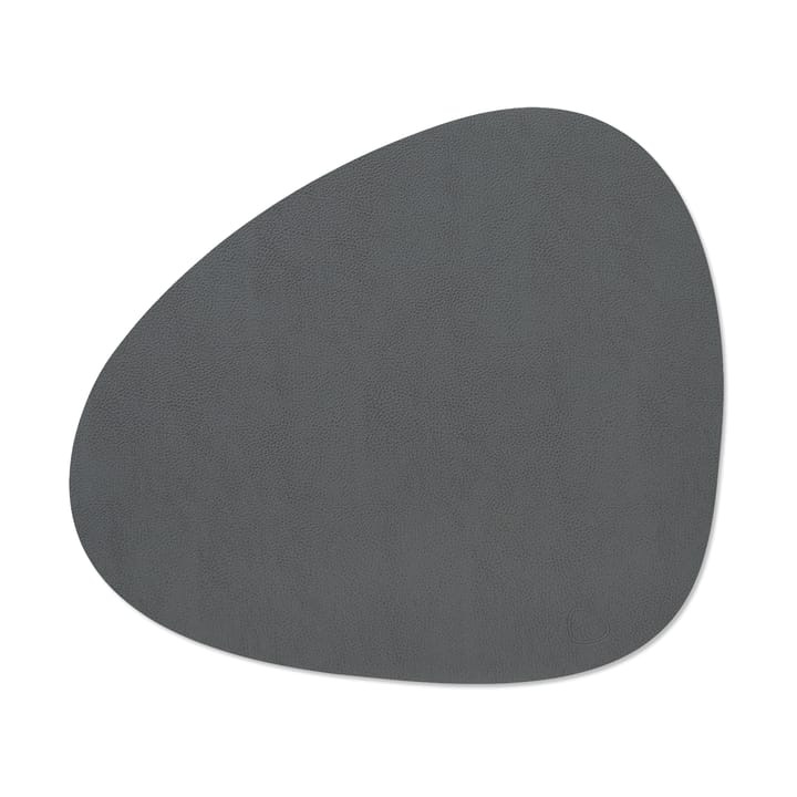 Serene placemat curve L 37x44 cm - Anthracite - LIND DNA