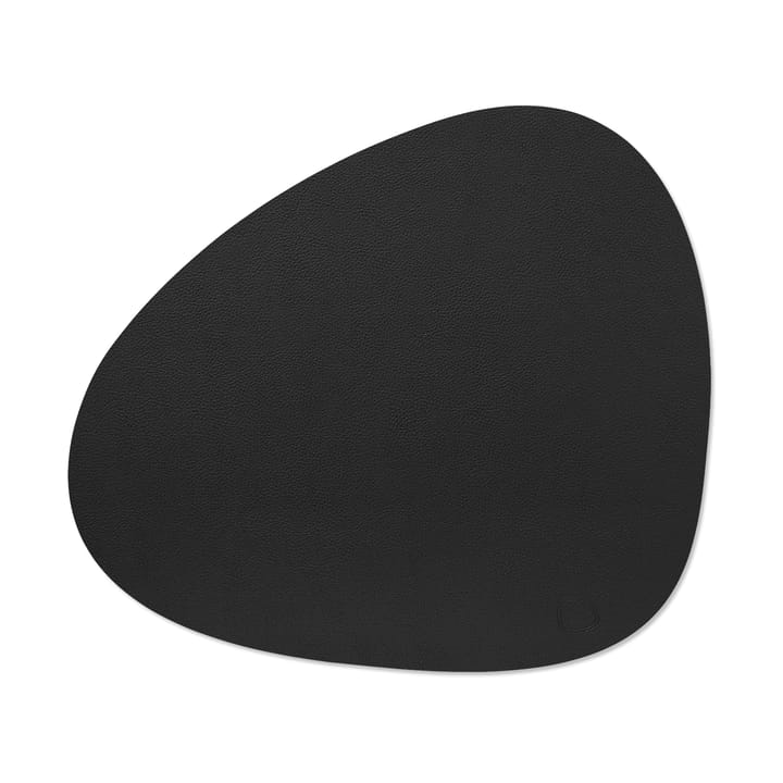 Serene placemat curve L 37x44 cm - Black - LIND DNA