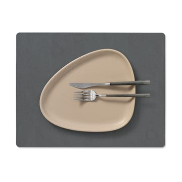 Serene placemat square M 26.5x34.5 cm - Anthracite - LIND DNA