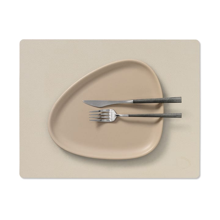 Serene placemat square M 26.5x34.5 cm, Cream LIND DNA