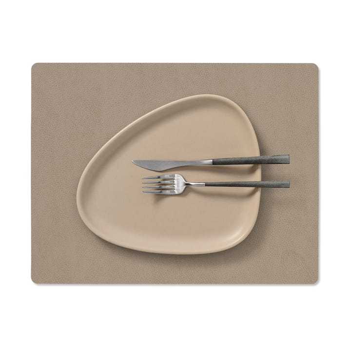 Serene placemat square M 26.5x34.5 cm, Mole Grey LIND DNA