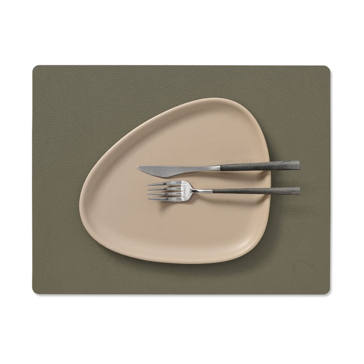 Serene placemat square M 26.5x34.5 cm, Moss LIND DNA