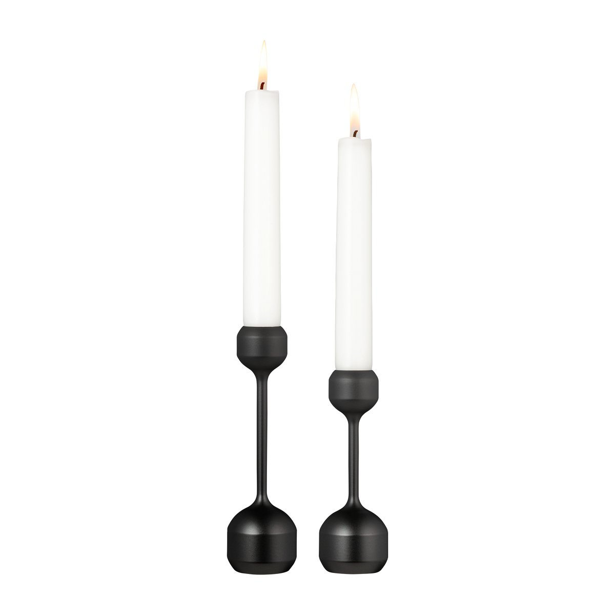 LIND DNA Silhouette candle sticks 2 pieces Black