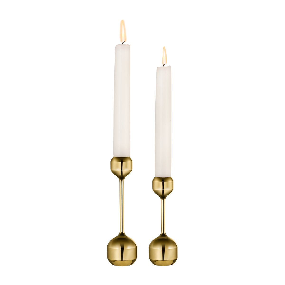 LIND DNA Silhouette candle sticks 2 pieces Gold