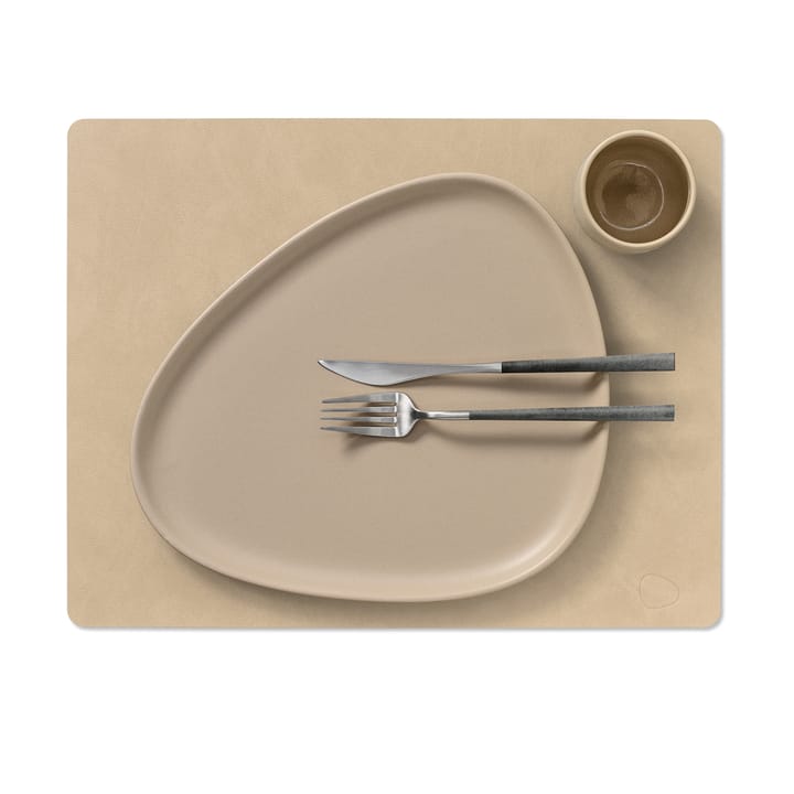 Square Nupo placemat 35x45 cm, Sand LIND DNA