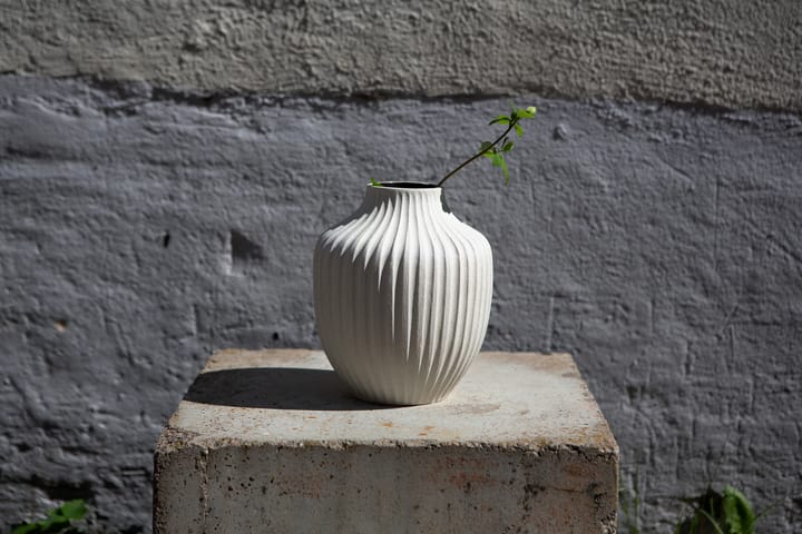 Kyoto vase, Sand white light deep line Lindform