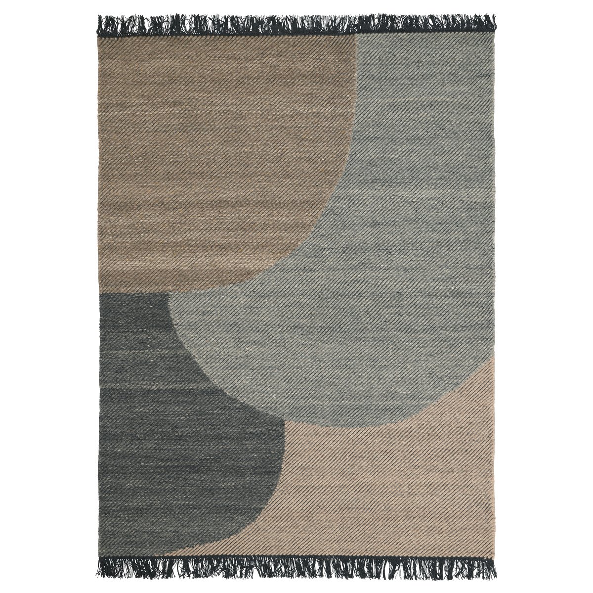 Linie Design Eik wool carpet 170x240 cm charcoal