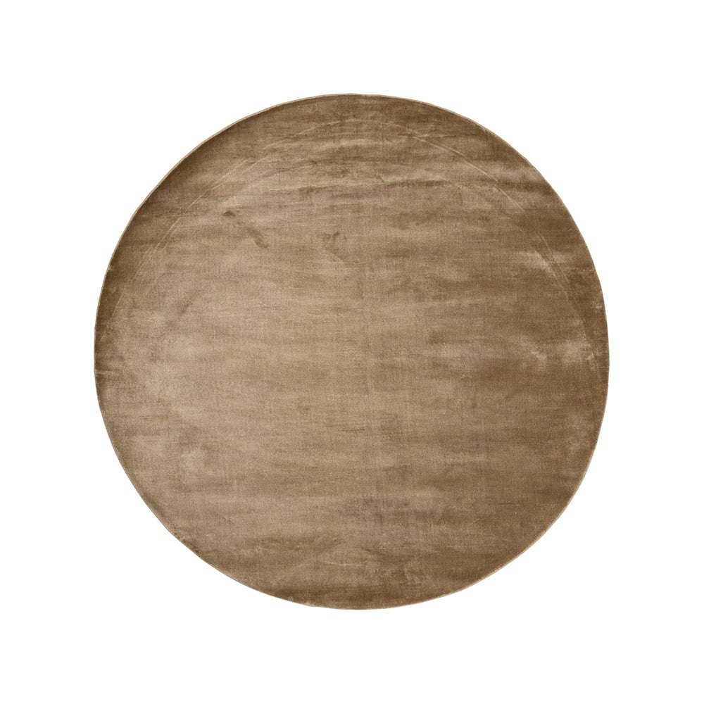 Linie Design Lucens rug round Mustard