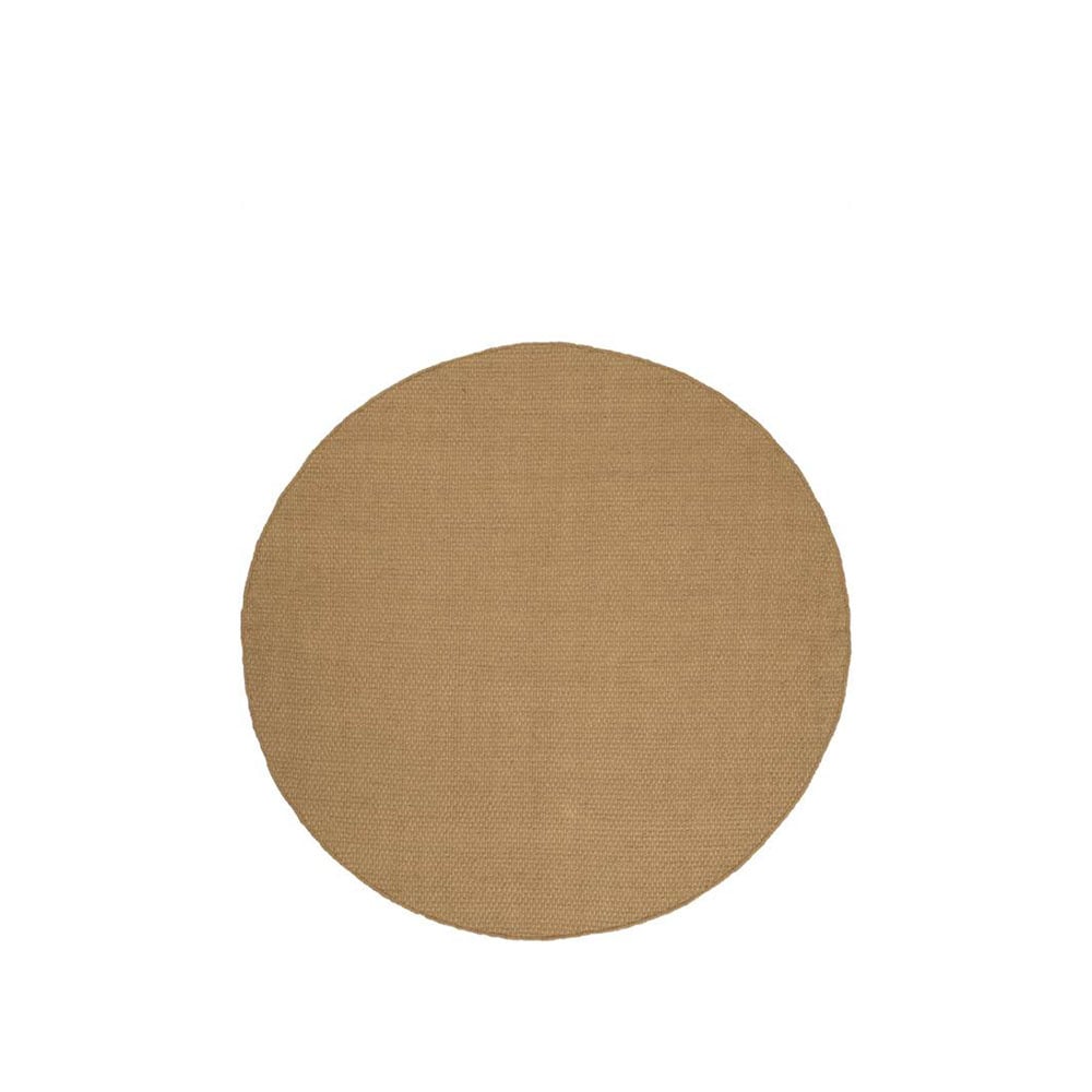 Linie Design Oksa rug round Mustard, 170 cm