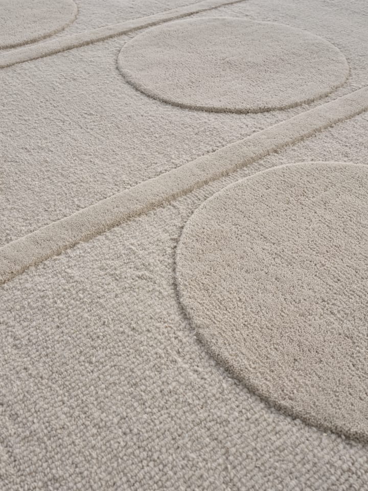 Orb Alliance wool carpet, Chalk. 140x200 cm Linie Design