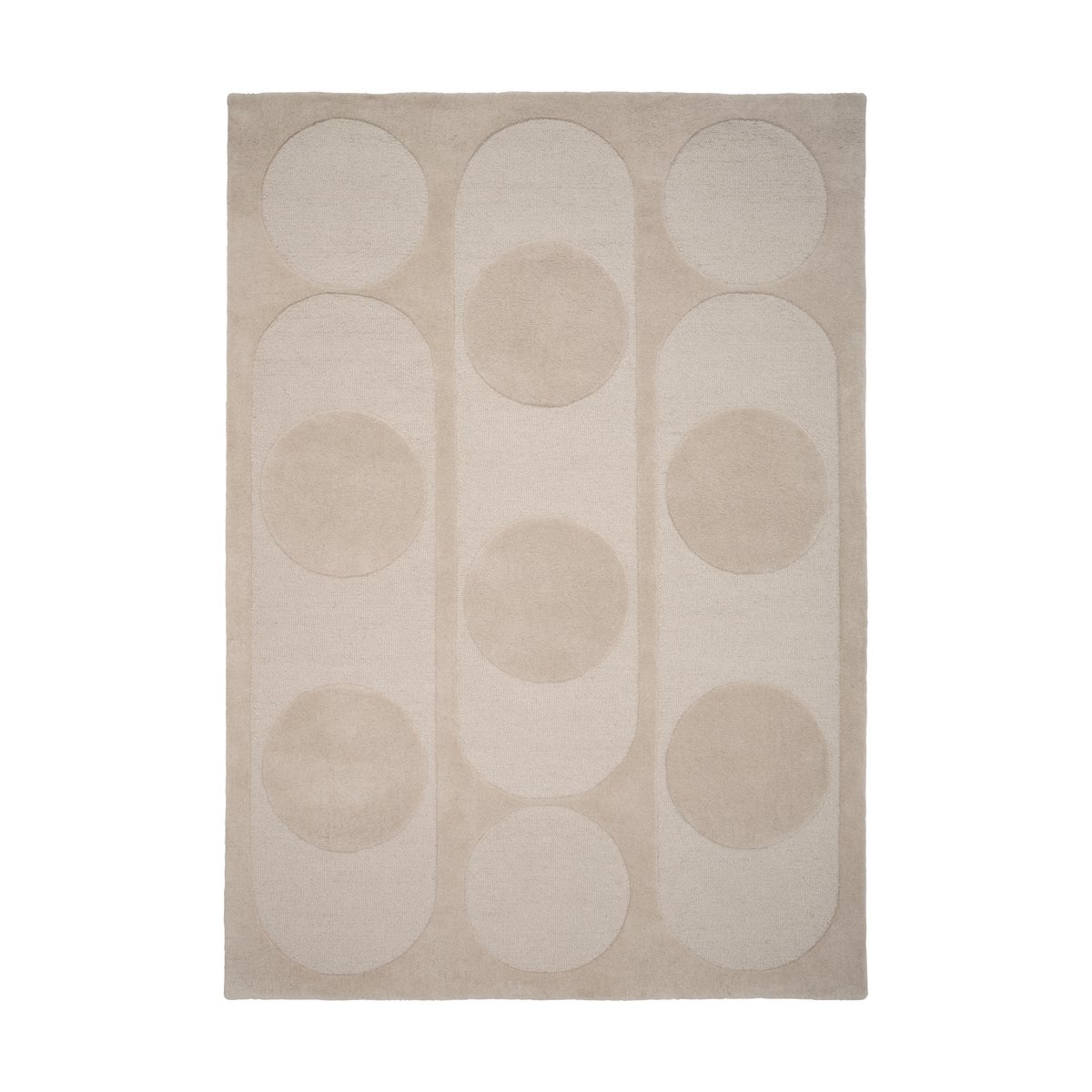 Linie Design Orb Alliance wool carpet Chalk. 170x240 cm