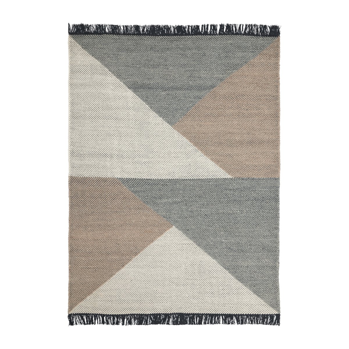 Linie Design Skuld wool carpet Light grey. 140x200 cm