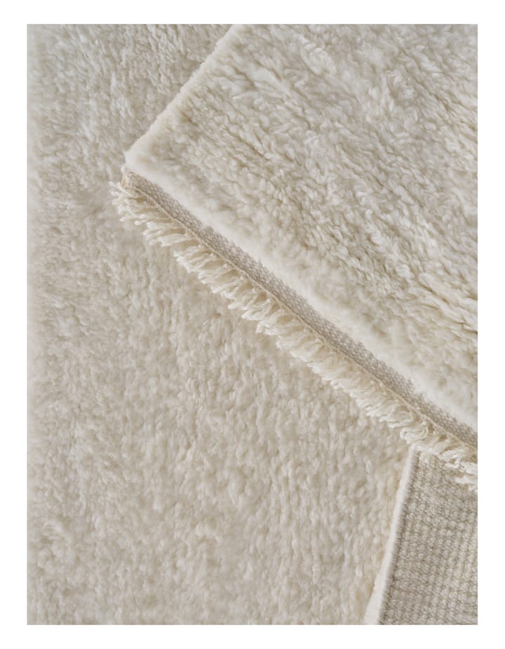 Soft Savannah wool carpet - White. 140x200 cm - Linie Design