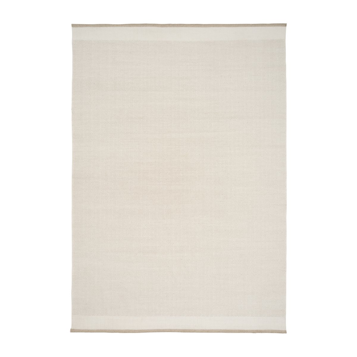 Linie Design Stratum Echo wool carpet White. 140x200 cm