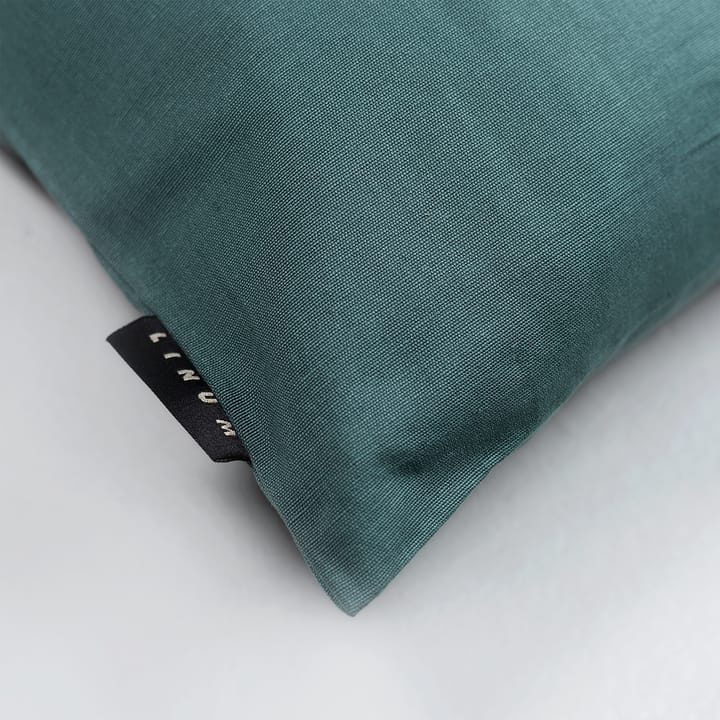 Annabell cushion cover 40x40 cm, Dark Gray Turquoise Linum