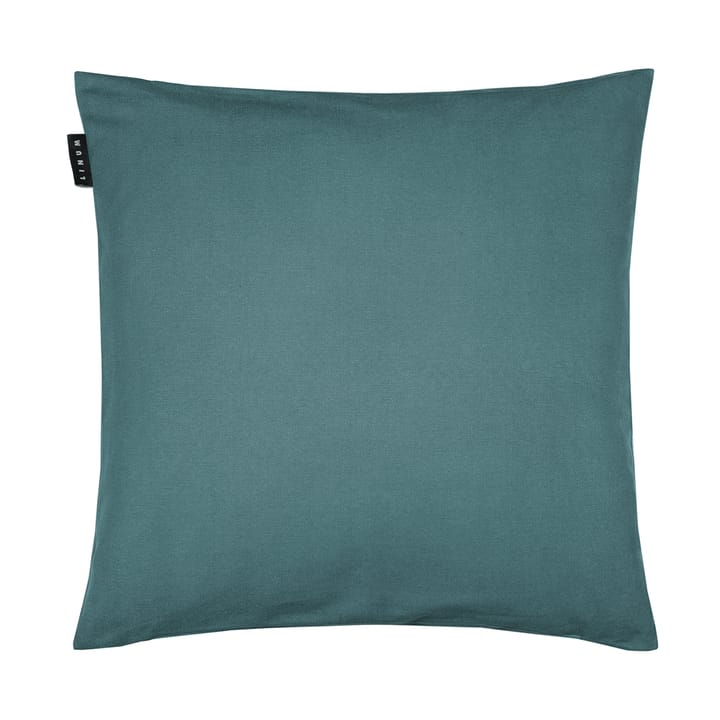 Annabell pillowcase 50x50 cm - Dark Grey Turquoise - Linum