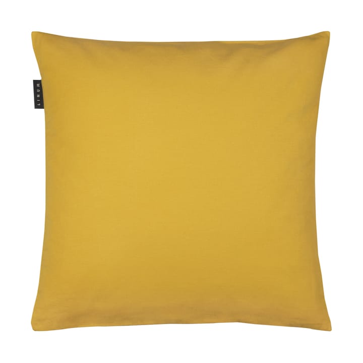 Annabell pillowcase 50x50 cm, Mustard yellow Linum