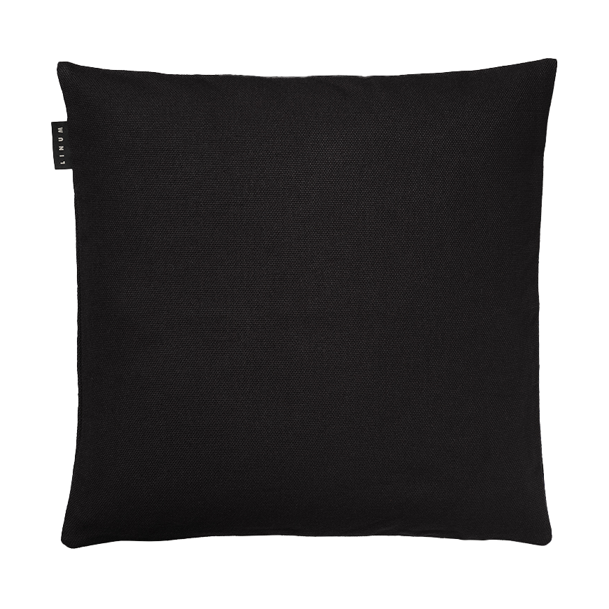 Linum Pepper cushion cover 40x40 cm Black | Scandinavian Design | Cushion covers | Black