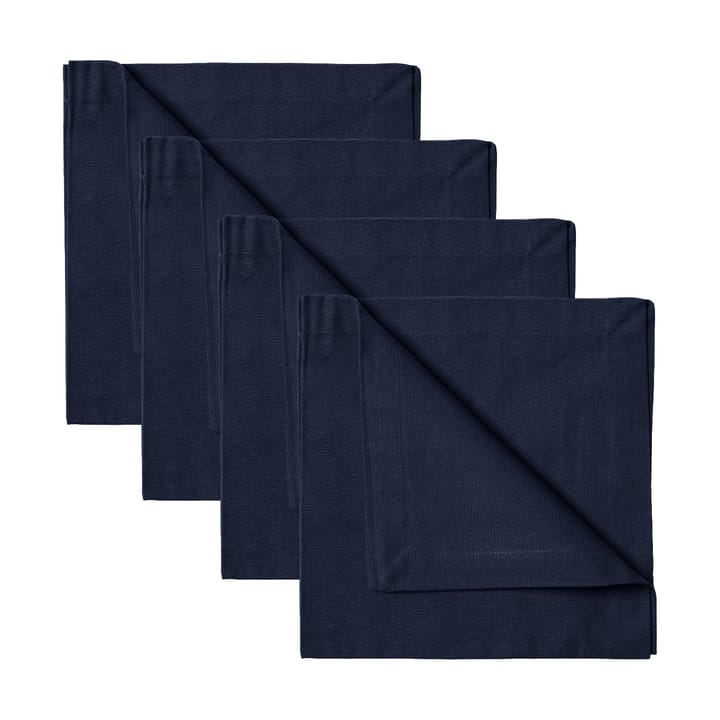 Robert napkins 4-pack - Dark navy blue - Linum