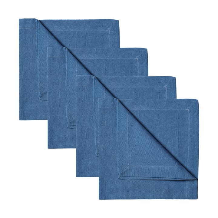 Robert napkins 4-pack - Deep sea blue - Linum