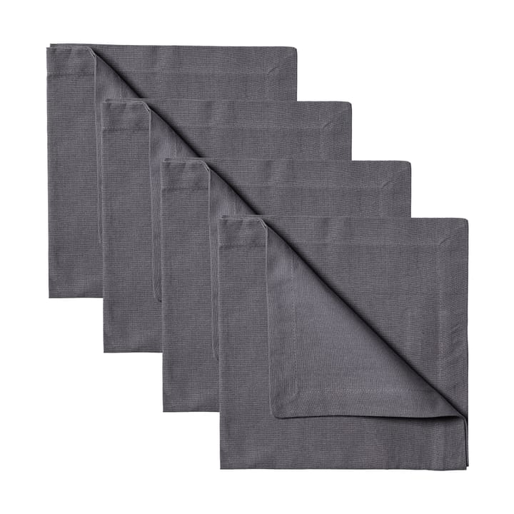 Robert napkins 4-pack - Granite grey - Linum