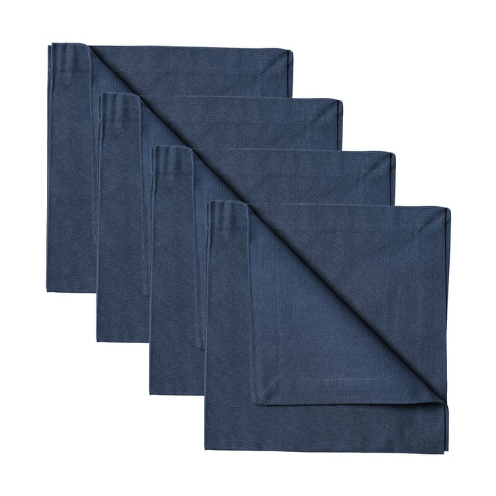 Robert napkins 4-pack - Indigo blue - Linum