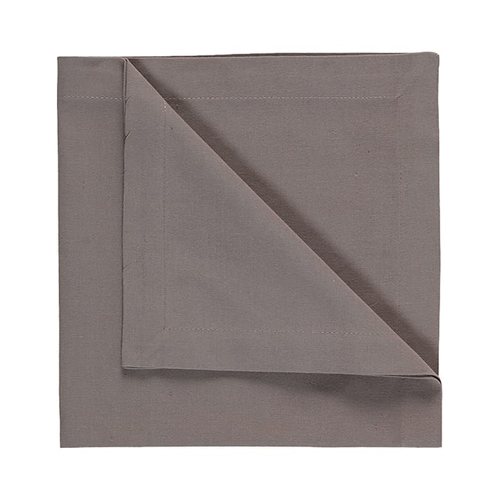 Robert napkins 4-pack - Mole brown - Linum