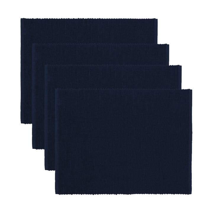 Uni placemat 35x46 cm 4-pack - Dark navy blue - Linum