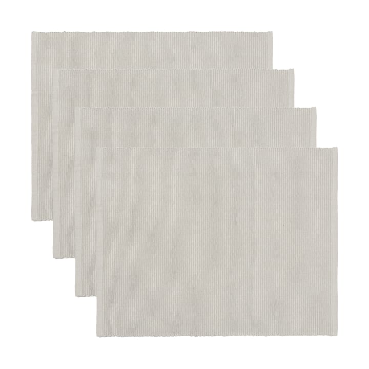 Uni placemat 35x46 cm 4-pack - Light gray - Linum