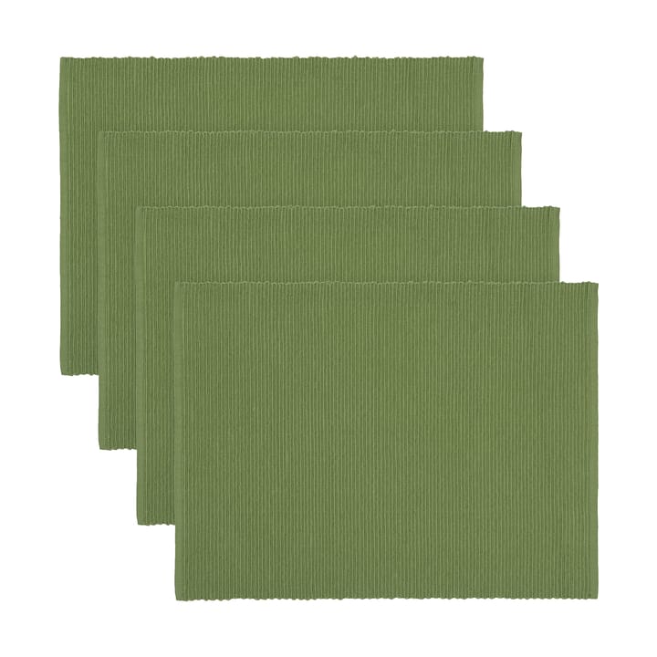 Uni placemat 35x46 cm 4-pack - Moss green - Linum