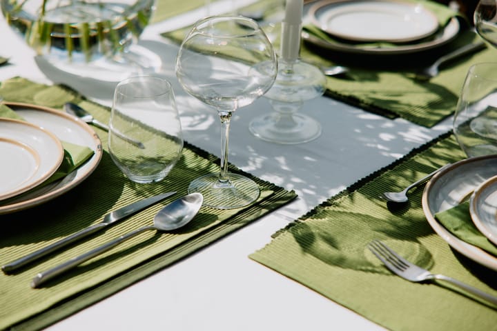 Uni placemat 35x46 cm 4-pack - Moss green - Linum