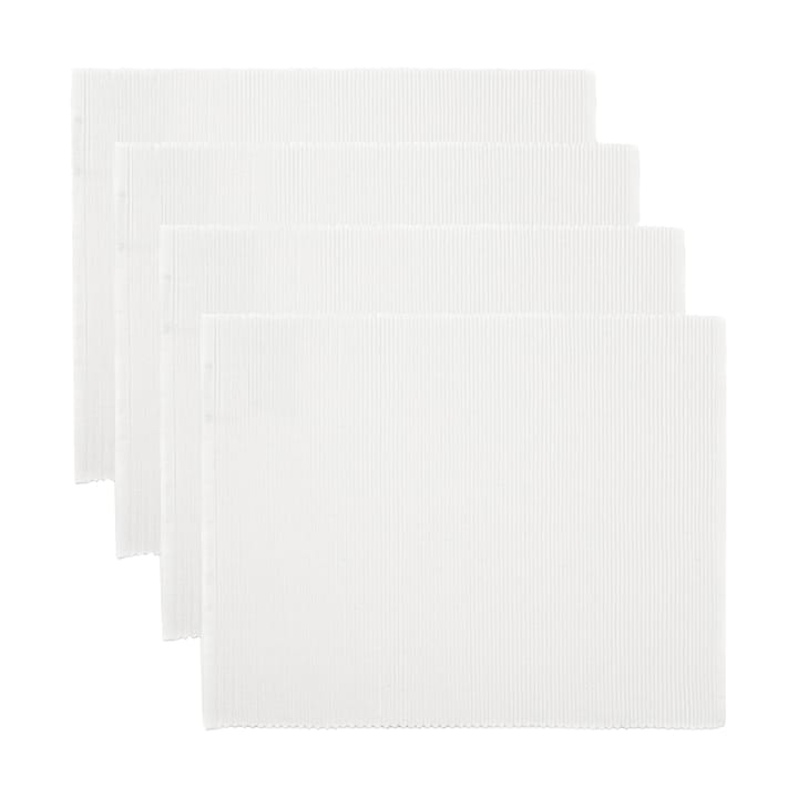 Uni placemat 35x46 cm 4-pack - White - Linum