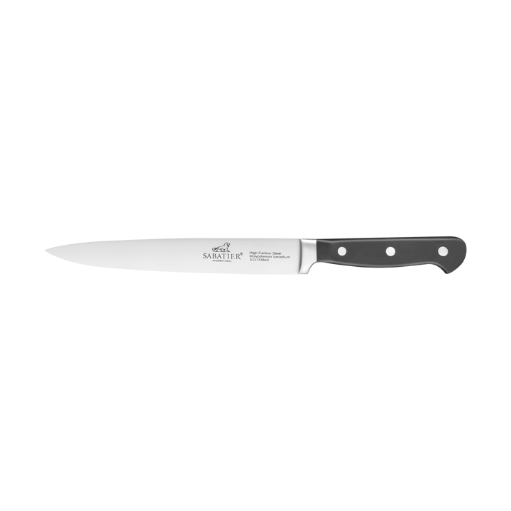 Pluto carving knife 20 cm - Steel-black - Lion Sabatier