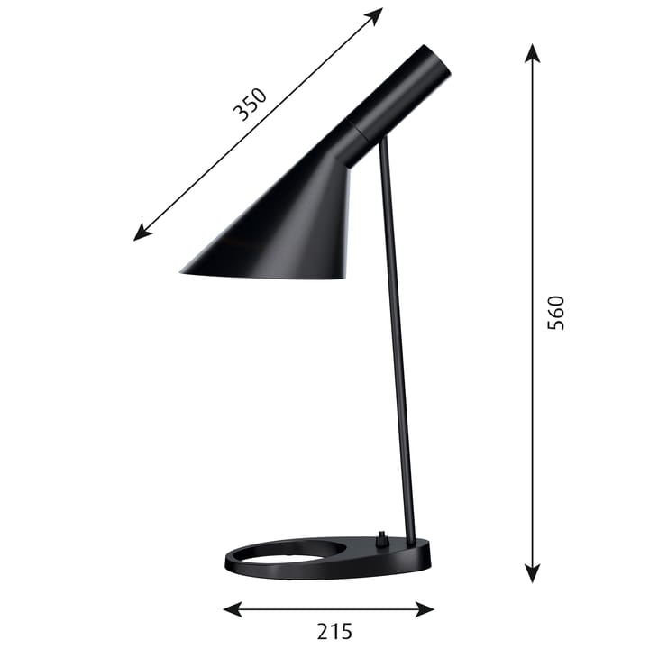 AJ table lamp - Black - Louis Poulsen