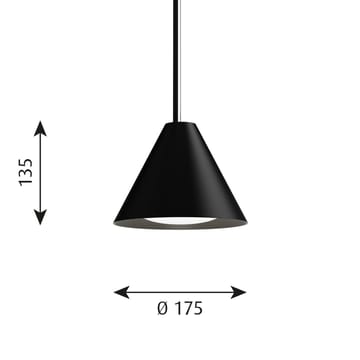 Keglen pendant lamp Ø17.5 cm - Black - Louis Poulsen