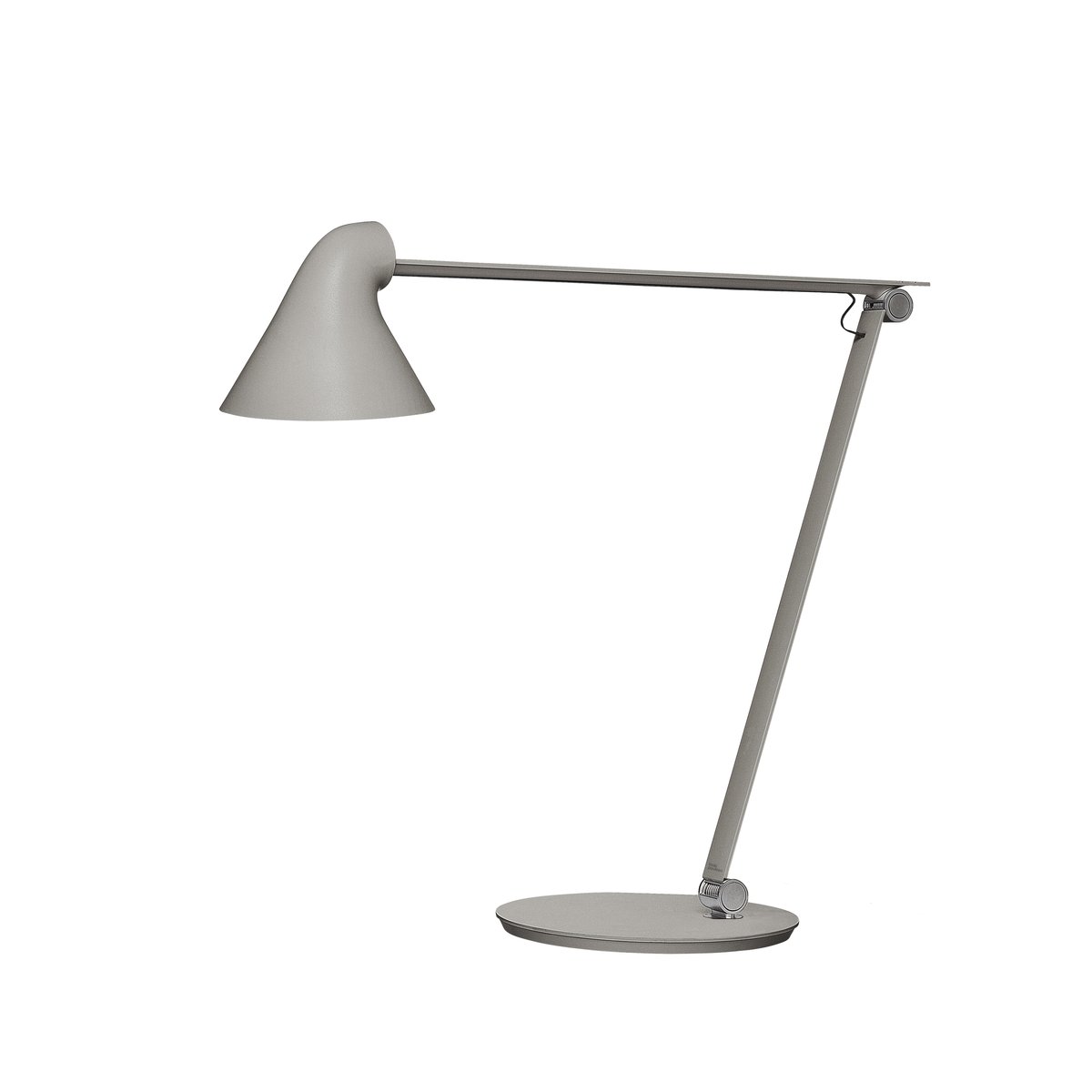 Louis Poulsen NJP desk lamp Light grey, footplate, 3000k