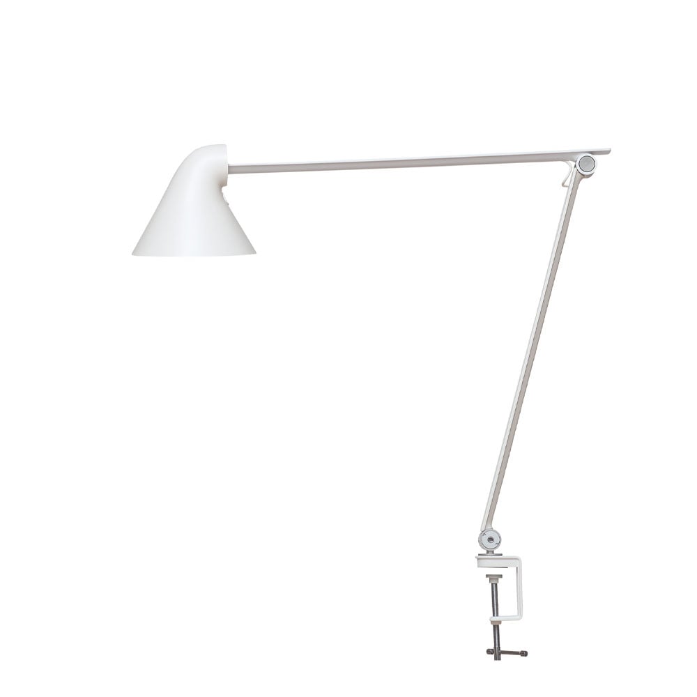 Louis Poulsen NJP desk lamp White, clip, 2700k