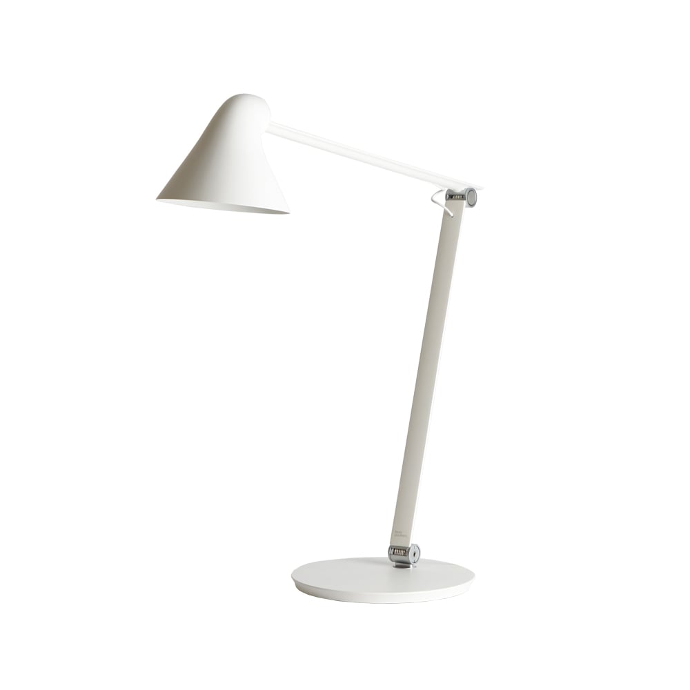 Louis Poulsen NJP desk lamp White, footplate, 3000k