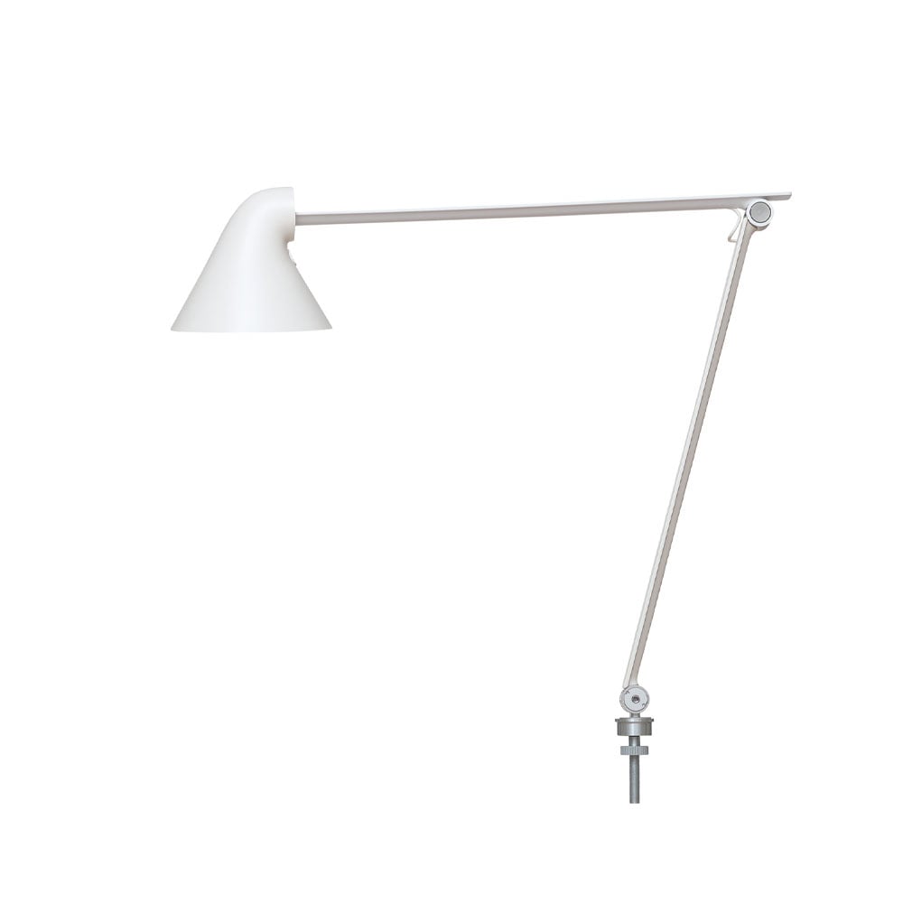 Louis Poulsen NJP desk lamp White, pin ø10 cm, 3000k