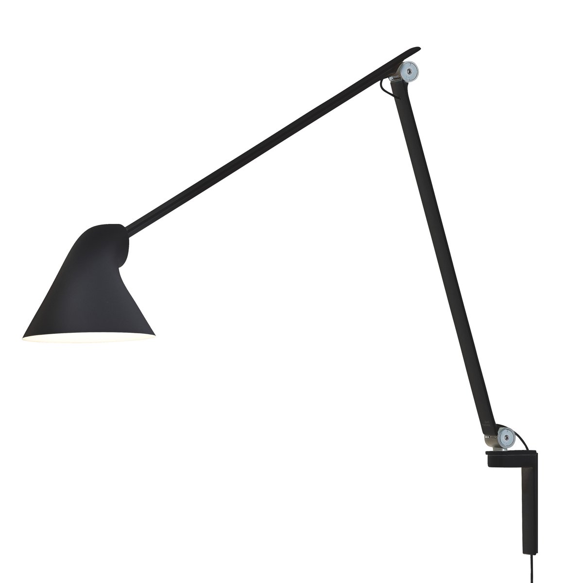 Louis Poulsen NJP wall lamp long arm Black