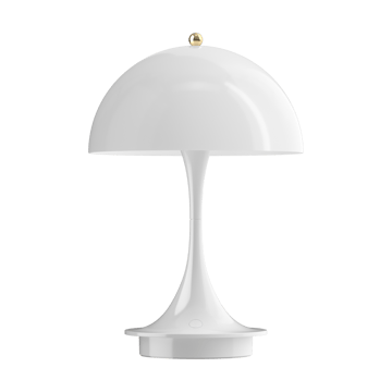 Panthella 160 portable table lamp Anniversary Edition - Brass metallised-white - Louis Poulsen