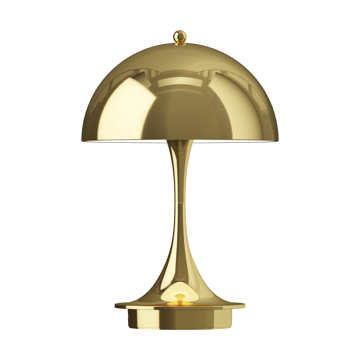 Panthella 160 Portable v3 table lamp - Brass metallised - Louis Poulsen