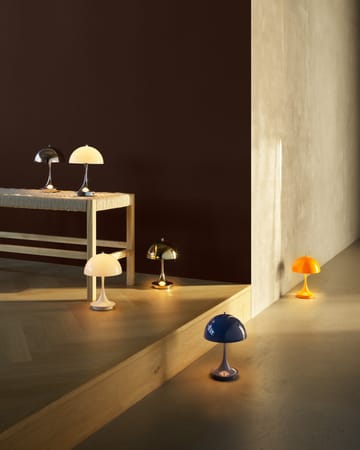 Panthella 160 Portable v3 table lamp - Opaque orange - Louis Poulsen