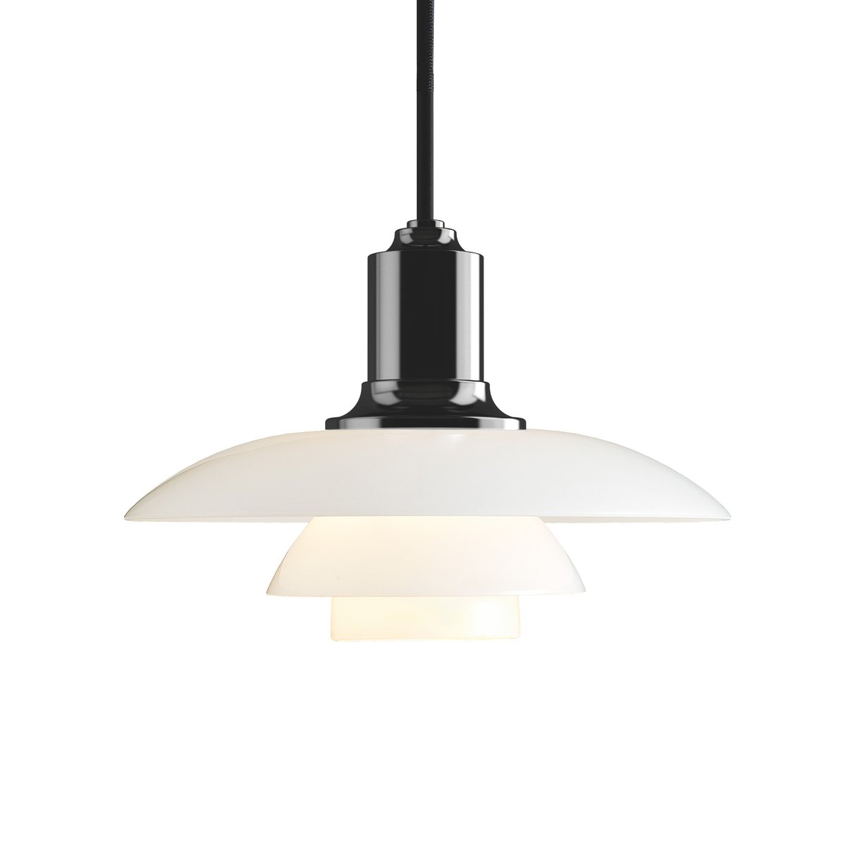 Louis Poulsen PH 2/1 pendant lamp Black metalized