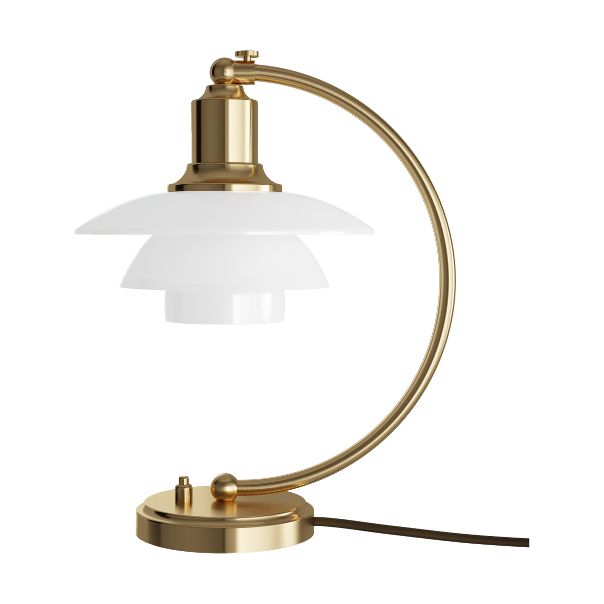 Louis Poulsen PH 2/2 Luna table lamp limited edition Brass-opal glass