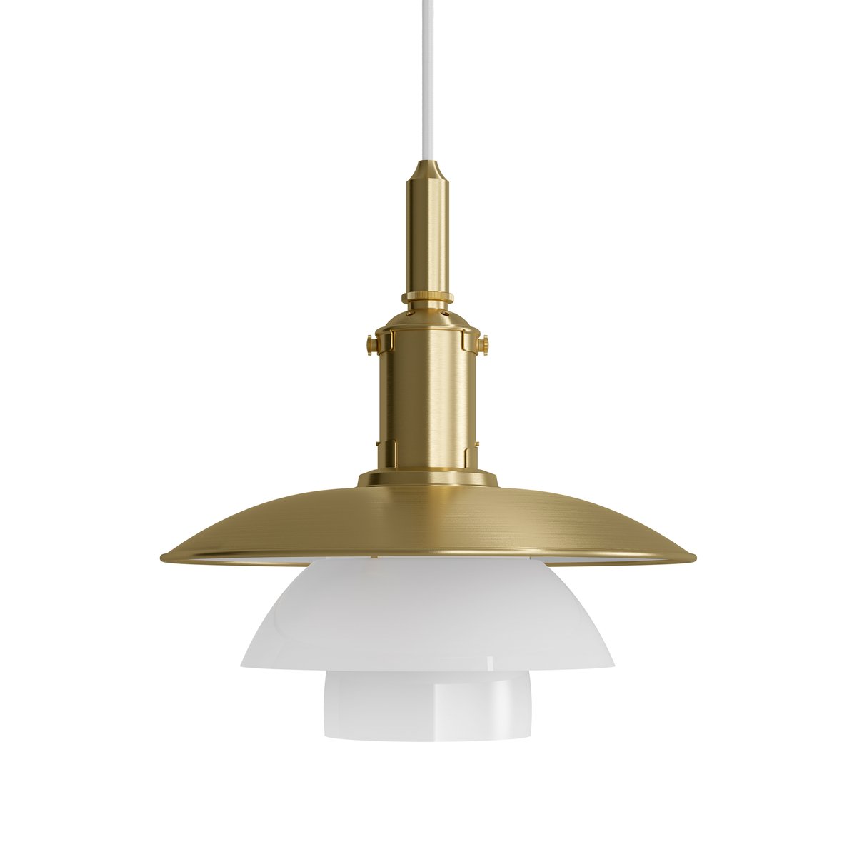 Louis Poulsen PH 3/3 pendant lamp Limited Edition Brass-opal glass