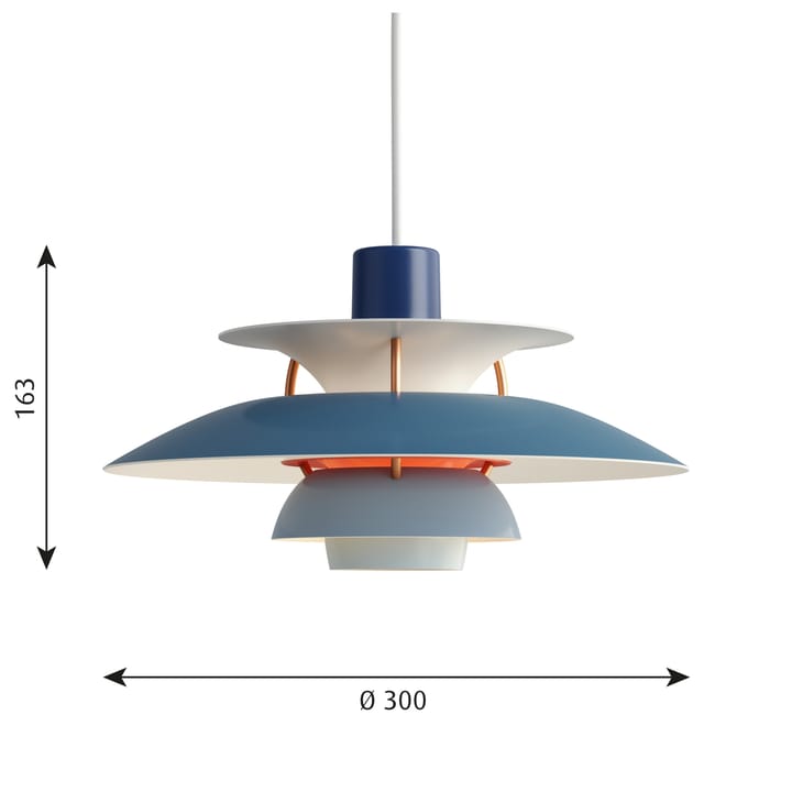 PH 5 MINI pendant lamp, Blue Louis Poulsen