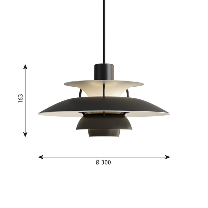 PH 5 MINI pendant lamp monochrome - Black - Louis Poulsen