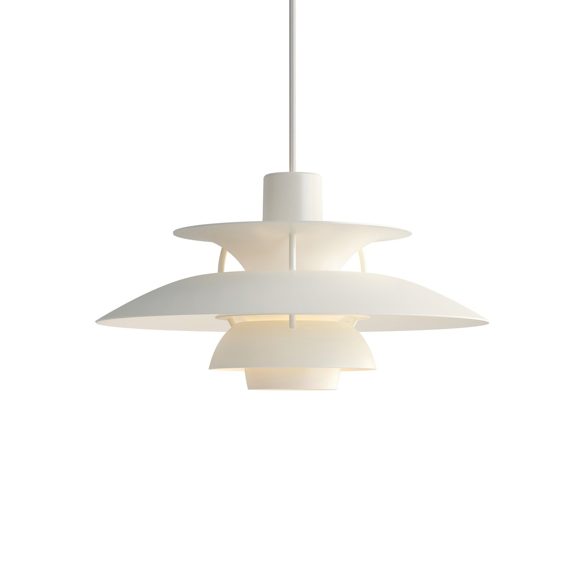 Louis Poulsen PH 5 MINI pendant lamp monochrome White